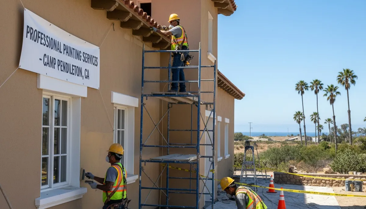 Escondido, CA painting crew applying interior paint in a residential home