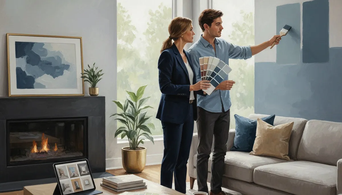Escondido, CA painters providing home color consultation and paint palette guidance