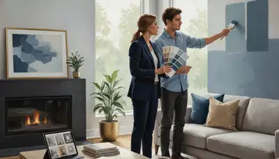 Escondido, CA painters providing home color consultation and paint palette guidance
