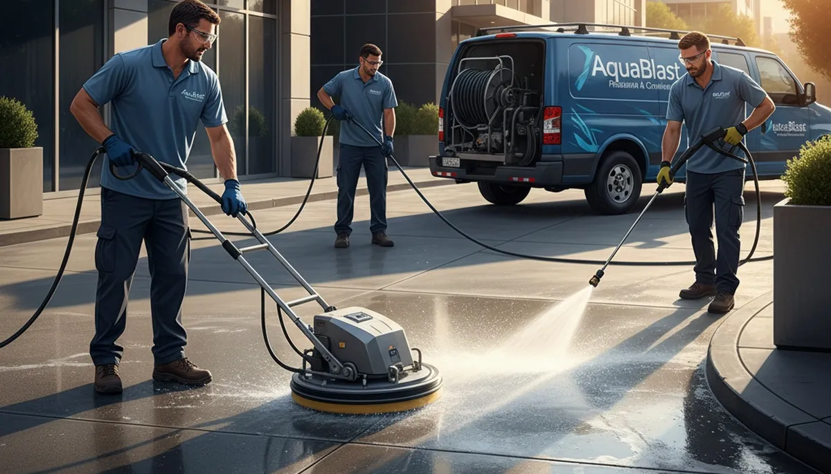 Escondido, CA concrete pressure cleaning for driveways, patios, and walkways by Paint Pros