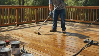 Deck sealing service in Escondido, CA to protect wood decks from sun and moisture
