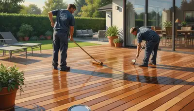 Professional deck sealing service in Escondido, CA to protect wood from sun and moisture