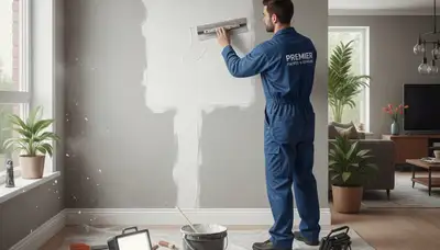 Drywall repair and interior wall prep in Escondido, CA by a professional painting contractor