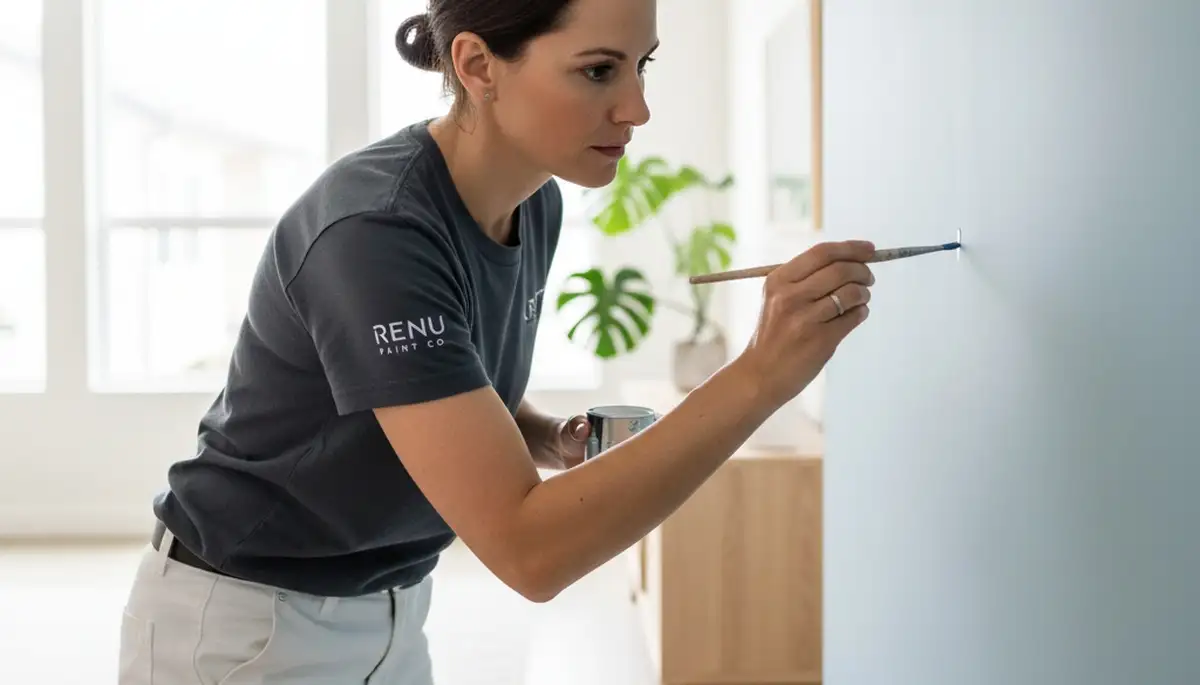 Escondido, CA painters restoring stucco and trim with professional touch-up painting