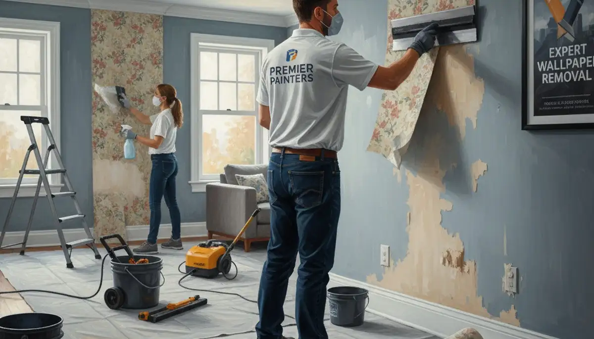 Wallpaper removal service in Escondido, CA for clean wall prep before painting